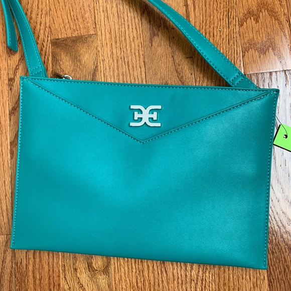 Sam Edelman Teal Crossbody Purse euc - Picture 2 of 7